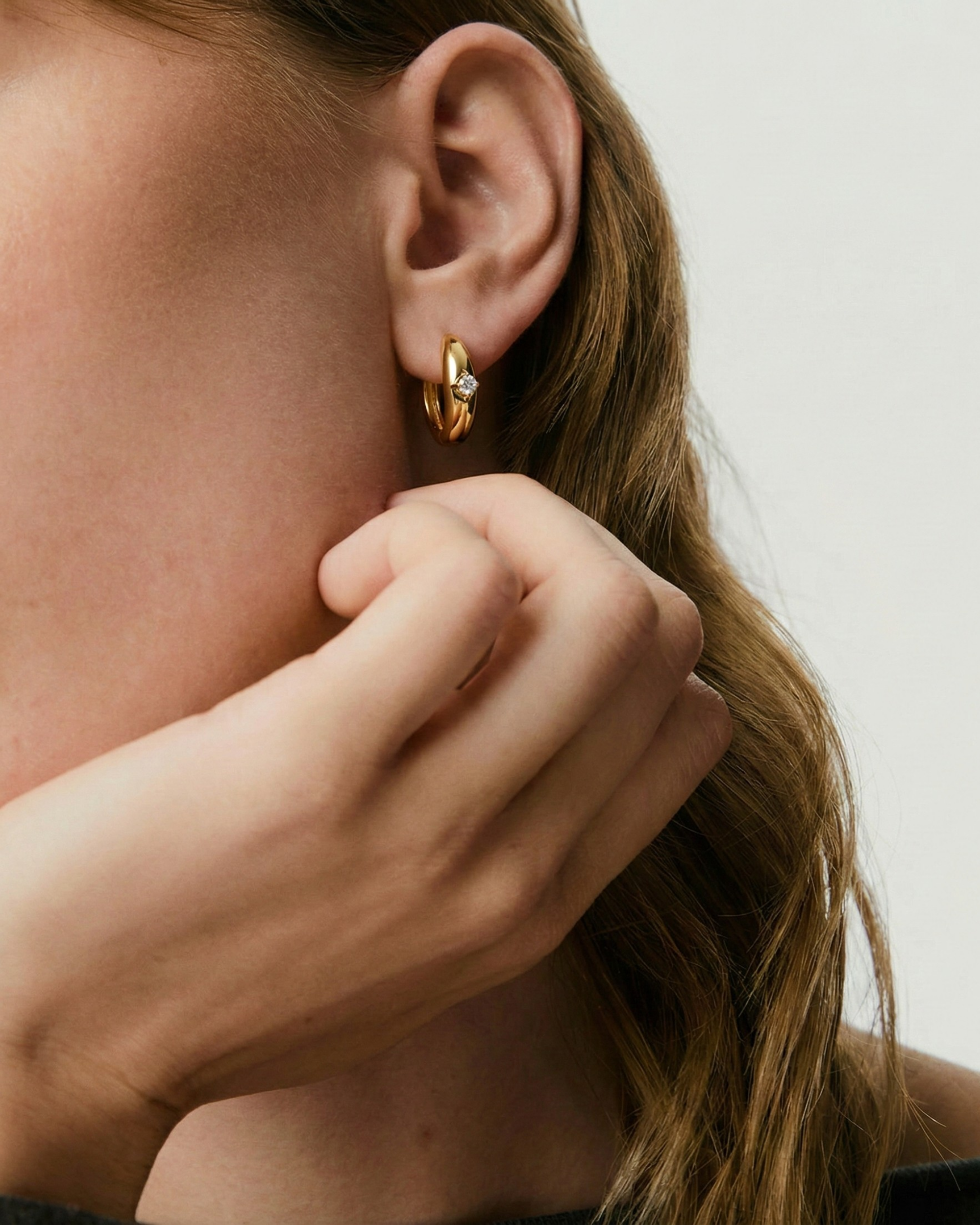 STARRY HOOP EARRINGS