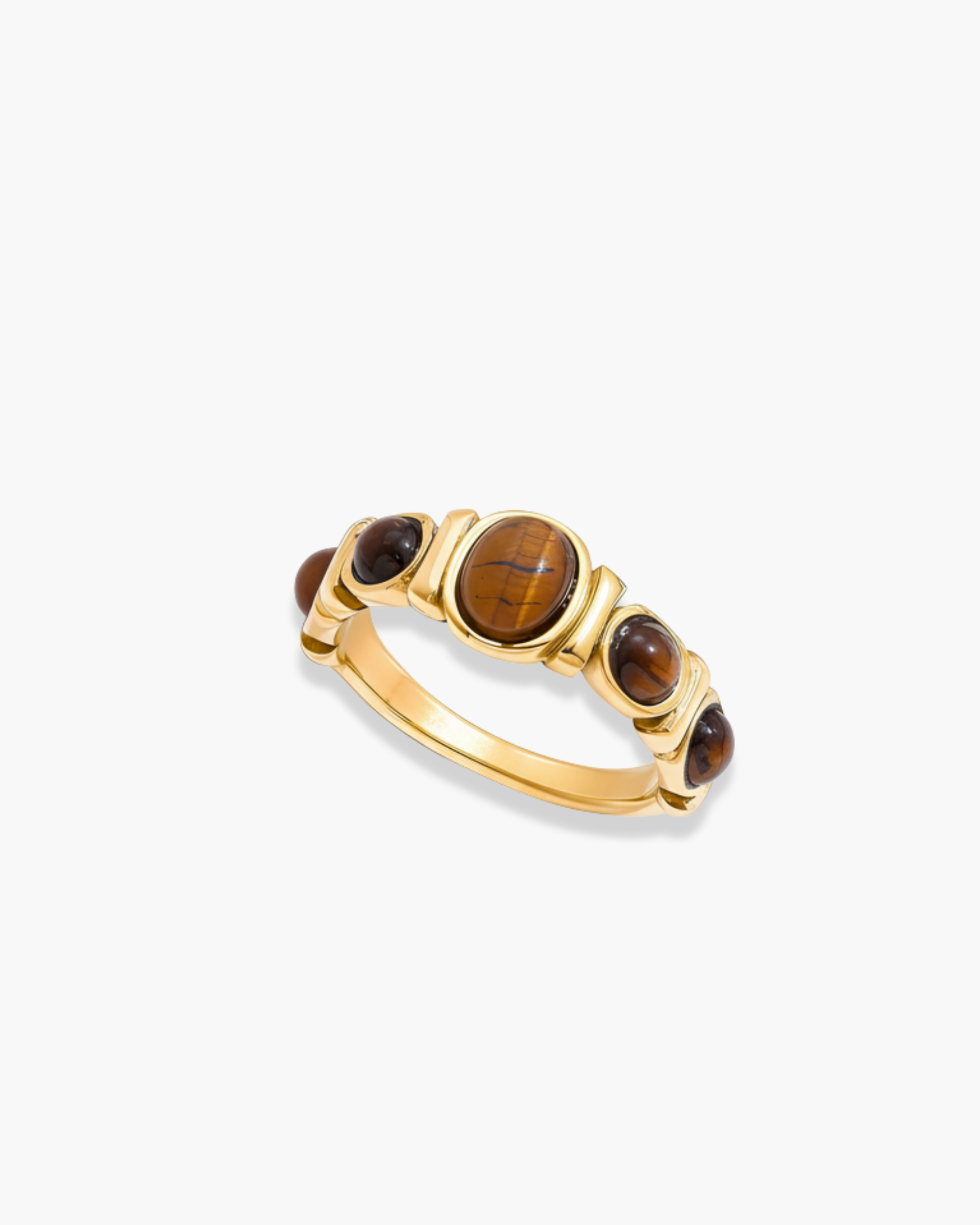 TIGER EYE STATEMENT RING
