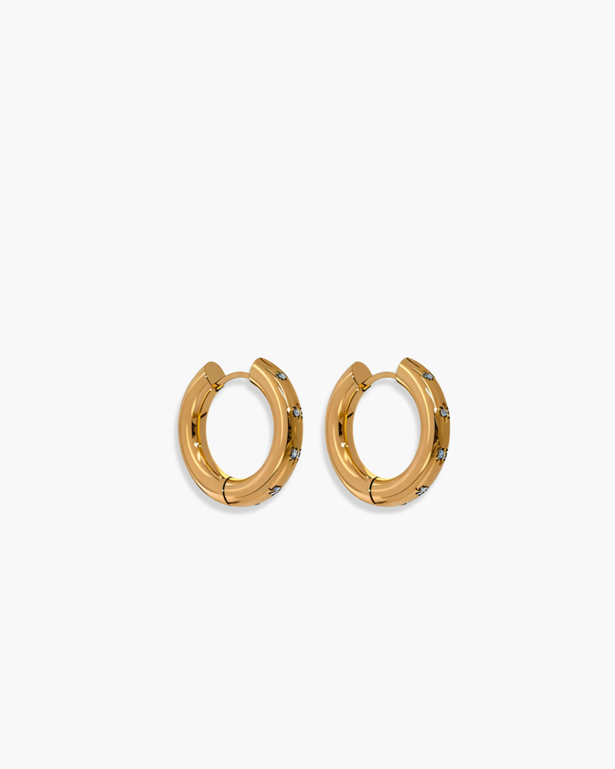 MIDNIGHT HOOP EARRINGS