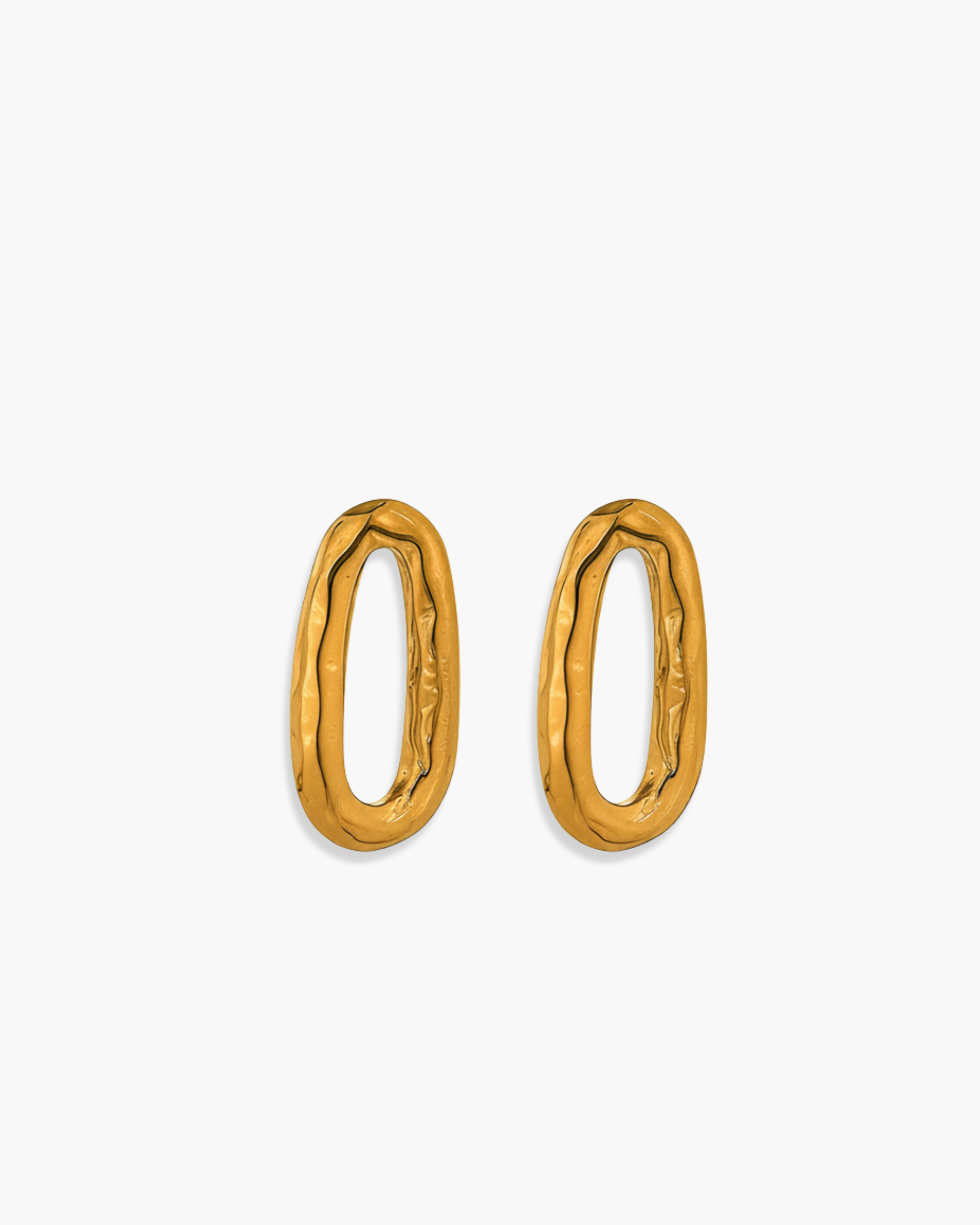 OVAL STUD EARRINGS