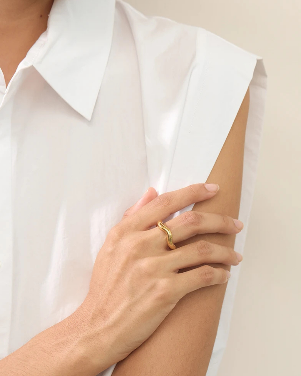 TWISTED STACKABLE RING