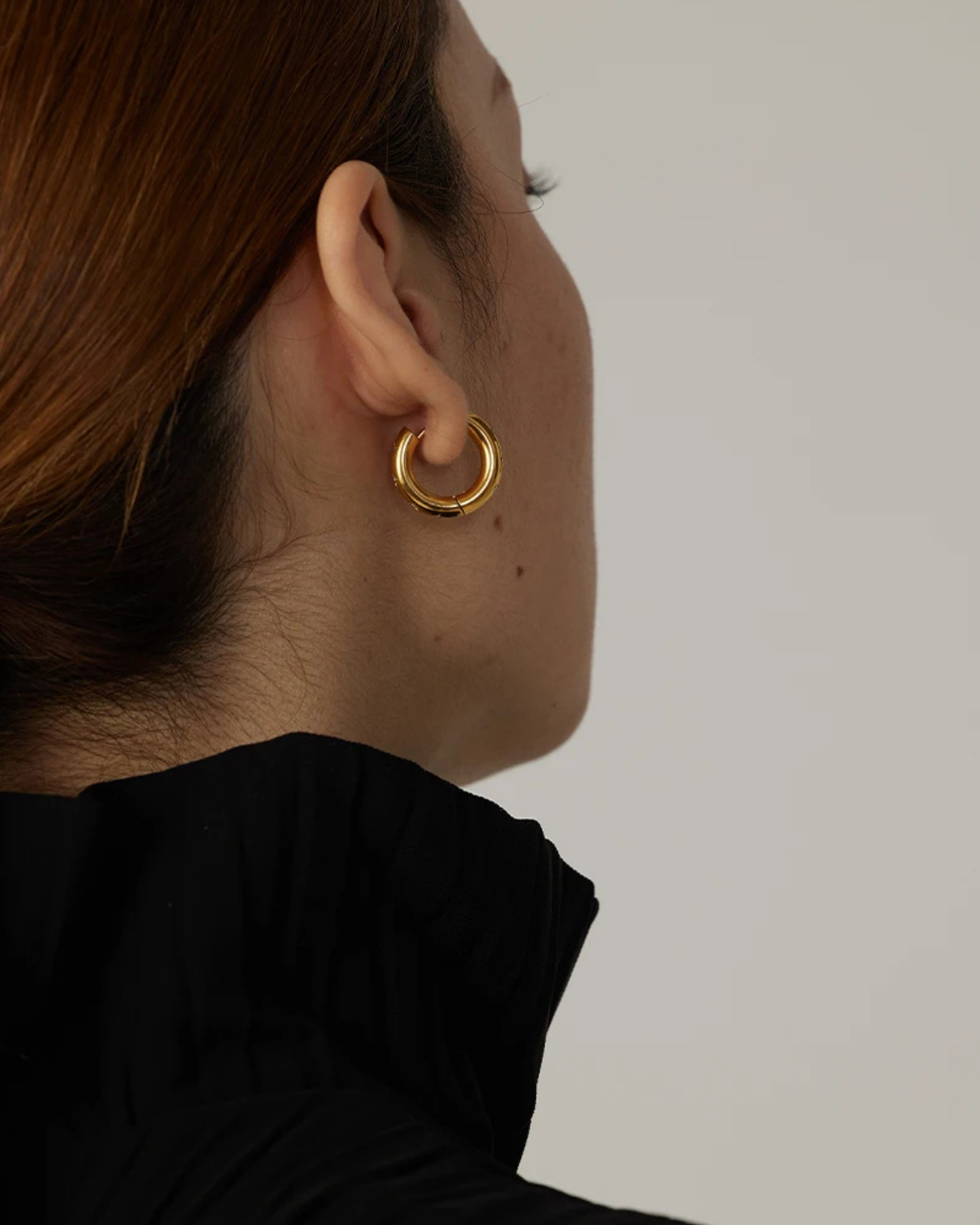 MIDNIGHT HOOP EARRINGS