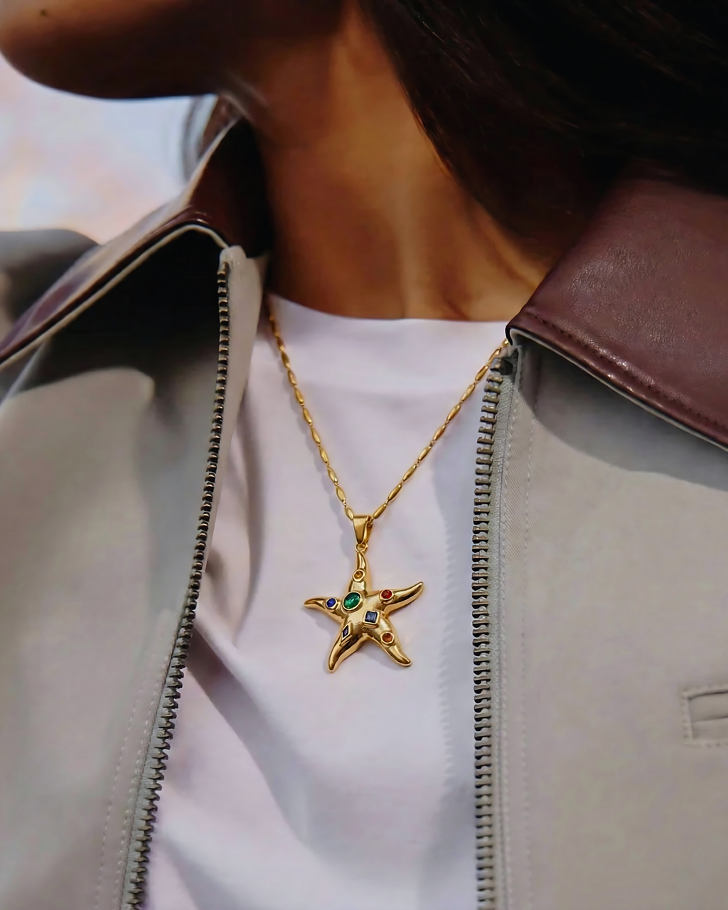 STARFISH PENDANT NECKLACE