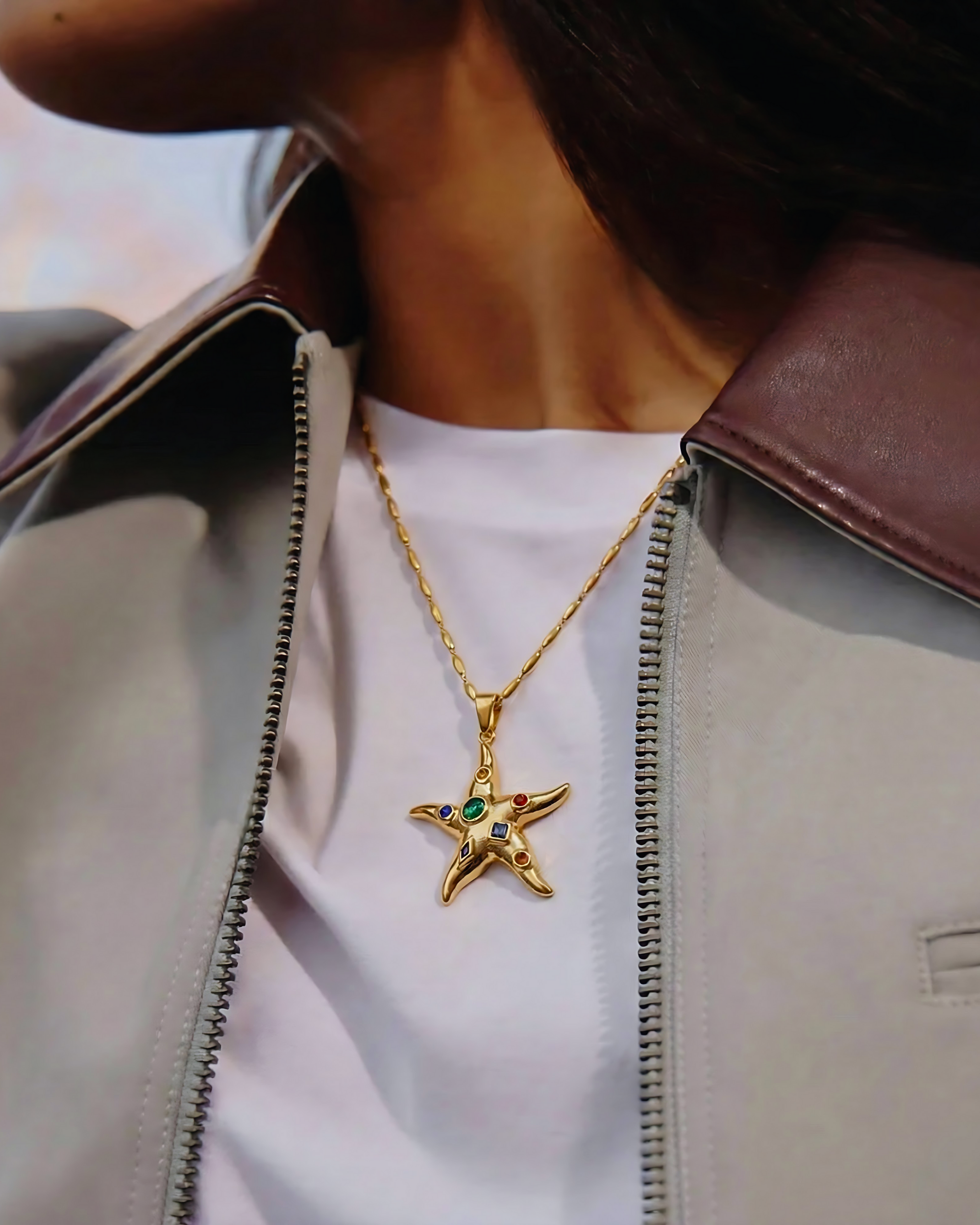 STARFISH PENDANT NECKLACE